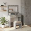 vidaXL Schminktisch Beton Grau 78,5 x 41 x 135 cm Holzwerkstoff 865112 Bild 1