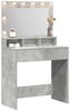 vidaXL Schminktisch Beton Grau 78,5 x 41 x 135 cm Holzwerkstoff 865112 Bild 3