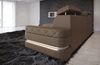 Couch Bologna L Form in Leder - Kunstleder - sandbeige-weiß - Links Bild 5