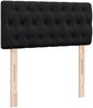 vidaXL Boxspringbett mit Matratze Schwarz 80x200 cm Samt 3287598 Bild 5