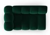 Micadoni Modulares Sofa Lupine 2-Sitzer Links Samtstoff Salvador Flaschengrün Bild 4