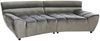 KAWOLA Big Sofa NERLA Stoff Velvet Silber 78 x 165 x 260 cm Bild 3
