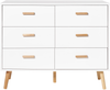 Kommode mit 6 Schubladen NEWARK III 80 cm Weiß Bild 5