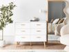 Kommode mit 6 Schubladen NEWARK III 80 cm Weiß Bild 3