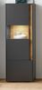 Vitrine Center in grau matt und Eiche Wotan 50 x 155 cm Bild 2
