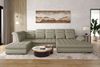 99rooms Toscana Wohnlandschaft Strukturstoff NEVE Hellbraun Rechts mit Schlaffunktion Lieferung Wohnung Bild 2