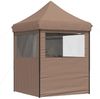 vidaXL Partyzelt Faltbar Pop-Up mit 4 Seitenteilen Braun 4005004 Bild 4