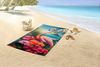 good morning Strandtuch Jerry, Velours (Packung, 1-St), Mikrofaser, Velours, Strandtuch, saugfähig, leicht, 100x180, tropisch Bild 2