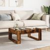 Couchtisch, Sofatisch mit Infinity-LED Räuchereiche 70x53x30 cm Bild 4