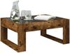 Couchtisch, Sofatisch mit Infinity-LED Räuchereiche 70x53x30 cm Bild 5
