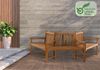 Baumbank HANIM - Holz Teak 250x125x93 cm | Halbrunde Sitzbank Mit Lehne Baumbank Gartenbank Für Baum Bild 2