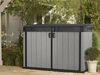 Dmora Gartenschrank Leduc, Gartenmöbel, Mehrzweck-Gartenschrank, Container für Balkon oder Garage, 191x109 h133 cm, Grau Bild 2