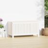 vidaXL Gartentruhe Weiß 115x49x60 cm Massivholz Kiefer 823837 Bild 3