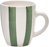 van Well Becher Kaffeebecher 360 ml Mallorca, 6 Stück, 6-tlg, Keramik, Streifenoptik, spülmaschinen- und mikrowellengeeignet Bild 2