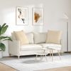 vidaXL Sofakissen 2 Stück Creme 80 x 80 cm Stoff 42014073 Bild 4