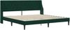 vidaXL Bettgestell mit Matratze Dunkelgrün 200 x 200 cm Samt 3414821 Bild 4