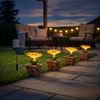 10er Set LED Solarleuchten im Blumen Design für den Garten Bild 4