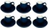 Schäfer Kaffee-Set 12-tlg. – Elegantes Service mit 220 ml Tassen und runden Untertellern Blau Bild 2