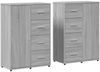 vidaXL Sideboards 2 Stk. Grau Sonoma 60x31x84 cm Holzwerkstoff 3276593 Bild 2