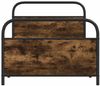 vidaXL Bettgestell ohne Matratze 100x190 cm Räuchereiche Holzwerkstoff 4100221 Bild 5