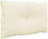 vidaXL Palettenkissen 2-tlg., Stoff, Creme Bild 4
