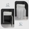 Alpenberger Badmöbel-Set Gäste WC Waschbecken mit Unterschrank - Hängeschrank Vormontiert, (2 teilig WC Schrank Schmal - Waschtischschrank, Waschtisch Komplettset - Badmöbel Gäste WC), Mini Waschbecken Gäste WC - Unterschrank Bad Weiß Bild 4