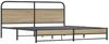 vidaXL Metallbett ohne Matratze Räuchereiche 200x200 cm 3318683 Bild 3