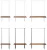 Garderobe Nussbaum 01 L 150 x 40 x 190 weiß Bild 5