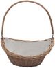 vidaXL Holzkorb mit Tragegriff 57 × 46 × 52 cm Braun Weide 286987 Bild 2