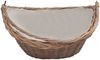 vidaXL Holzkorb mit Tragegriff 57 × 46 × 52 cm Braun Weide 286987 Bild 3