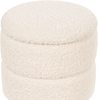 Pouf OGDEN Weiß 35 cm 35 cm Bild 5