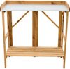 Pflanztisch Falk braun aus FSC® Kiefernholz 89 x 48 x 97 cm klappbar schadstofffrei ergonomische Arbeitshöhe Bild 3