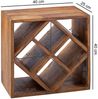 Weinregal Flaschenregal HADAN 40 cm für 8 Flaschen Massivholz Sheesham Bild 5