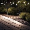 LED Solarleuchte, Edelstahl schwarz, H 70 cm Bild 4