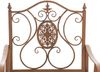 2er Set Gartenstühle AUSTIN - Metall Antik braun 62x53x94 cm | Gartenstuhl Metall Terrassenstuhl Antik Verzierung Stühle Garten Balkon Bild 4