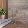 2er Set Gartenstühle AUSTIN - Metall Antik braun 62x53x94 cm | Gartenstuhl Metall Terrassenstuhl Antik Verzierung Stühle Garten Balkon Bild 2