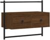 vidaXL TV-Wandschrank Braun Eiche 60,5x30x51 cm Holzwerkstoff 833457 Bild 2