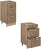 Küchenunterschrank R-Line Artisan-Eiche 40 cm mit Schubladen, ohne Arbeitsplatte Vicco Bild 5
