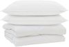 vidaXL Bettdecke mit Kissen 3 pcs Weiß Mikrofaser 3377357 Bild 2