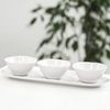 Nara Snackschalen-Set 4-teilig - 3 Schalen + 1 Servierteller aus Porzellan Bild 2