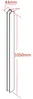 Vente-unique - TOLLESON Innenglaswand Metall Weiß - B 2,2 cm x H 105 cm x L 4,4 cm Bild 3