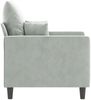 vidaXL Sessel Hellgrau 60 cm Samt 359283 Bild 4