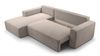 AX LIVING Catea Beige Sofa mit Schlaffunktion – Ecksofa 279cm mit Bettkasten L Bild 5