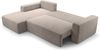 AX LIVING Catea Beige Sofa mit Schlaffunktion – Ecksofa 279cm mit Bettkasten L Bild 4