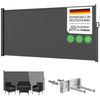 STEELSØN 'Zirella' Seitenmarkise mit Aluminium-Kassette, ausziehbar, 180x400 cm, anthrazit, Windschutz, wetterfest und blickdicht Bild 1