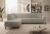 Selsey 'Lununa' Ecksofa mit Armlehne, Bouclé, Ottomane links, Graubeige Bild 2