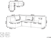Modul Ecksofa 4-Sitzer LEMVIG Cord Beige rechtsseitig Bild 2