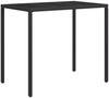 vidaXL 4-tlg. Garten-Lounge-Set mit Kissen Schwarz Poly Rattan 319506 Bild 4