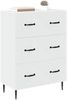vidaXL Schubladenschrank Weiß 66 x 34,5 x 89,5 cm Holzwerkstoff 894835 Bild 3