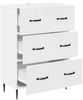 vidaXL Schubladenschrank Weiß 66 x 34,5 x 89,5 cm Holzwerkstoff 894835 Bild 5